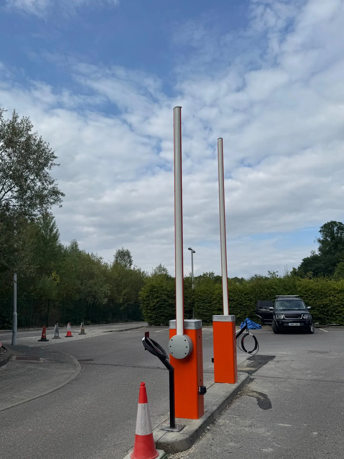 Automatic barrier installation at Microsoft campus