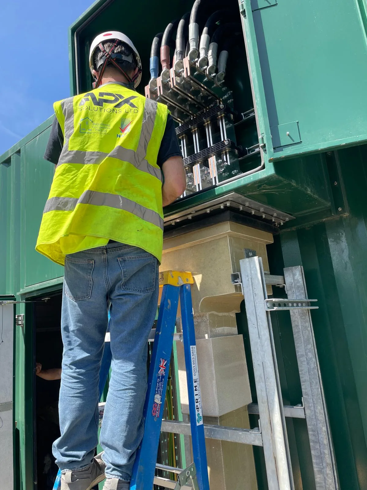 Generator terminal flange connections at Royal Surrey County Hospital